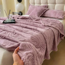 GobekUsa Chiffon Butterfly Jacquard Throw Blanket, Soft & Cozy Shawl for Couch/Bed