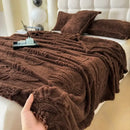 GobekUsa Chiffon Butterfly Jacquard Throw Blanket, Soft & Cozy Shawl for Couch/Bed
