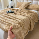 GobekUsa Chiffon Butterfly Jacquard Throw Blanket, Soft & Cozy Shawl for Couch/Bed