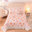 GobekUsa Chiffon Quilted Bed Spread Set - Queen Size Cotton Bedspread Cover