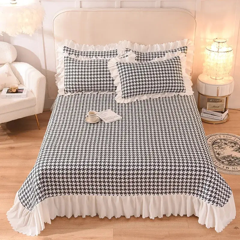 GobekUsa Chiffon Quilted Bed Spread Set - Queen Size Cotton Bedspread Cover, photo 19 of 20