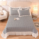 GobekUsa Chiffon Quilted Bed Spread Set - Queen Size Cotton Bedspread Cover