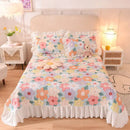 GobekUsa Chiffon Quilted Bed Spread Set - Queen Size Cotton Bedspread Cover