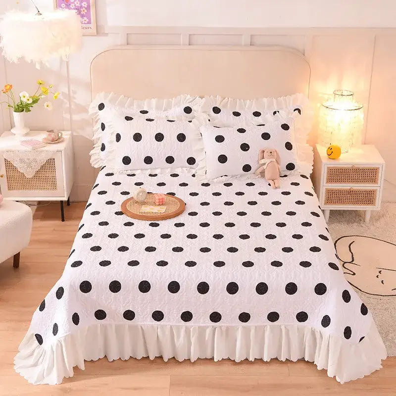 GobekUsa Chiffon Quilted Bed Spread Set - Queen Size Cotton Bedspread Cover, photo 10 of 20