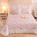 GobekUsa Chiffon Quilted Bed Spread Set - Queen Size Cotton Bedspread Cover