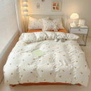 GobekUsa Children Cartoon Print Bedding Set, Double-Layer Yarn Quilt Cover, Cozy Bedroom Decor