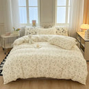 GobekUsa Children Cartoon Print Bedding Set, Double-Layer Yarn Quilt Cover, Cozy Bedroom Decor