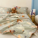 GobekUsa Children Cartoon Summer Cooling Quilt - Double Bed Breathable Thin Blanket Duvet