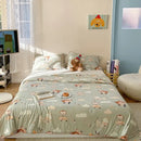 GobekUsa Children Cartoon Summer Cooling Quilt - Double Bed Breathable Thin Blanket Duvet