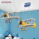 GobekUsa Children's Aircraft LED Chandelier for Boys Room,False