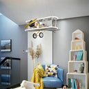 GobekUsa Children's Aircraft LED Chandelier for Boys Room,False