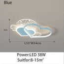 GobekUsa Children's Love LED Chandelier: Kids Room Bedroom Lighting Fixture