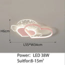 GobekUsa Children's Love LED Chandelier: Kids Room Bedroom Lighting Fixture