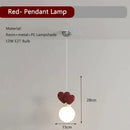 GobekUsa Children's Love Wall Lamp Purple Red Pink for Nursery School Kids Baby Room Decor