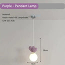 GobekUsa Children's Love Wall Lamp Purple Red Pink for Nursery School Kids Baby Room Decor
