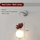 GobekUsa Children's Love Wall Lamp Purple Red Pink for Nursery School Kids Baby Room Decor