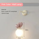 GobekUsa Children's Love Wall Lamp Purple Red Pink for Nursery School Kids Baby Room Decor