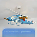 GobekUsa Children's Room Airplane Helicopter Fan Light - Creative Boy Bedroom Ceiling Light