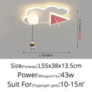 GobekUsa Children's Room Ceiling Chandelier Light - Modern Dimmable Indoor Lighting