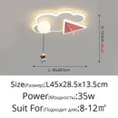 GobekUsa Children's Room Ceiling Chandelier Light - Modern Dimmable Indoor Lighting