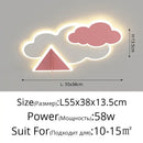 GobekUsa Children's Room Ceiling Chandelier Light - Modern Dimmable Indoor Lighting