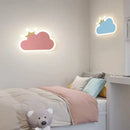 GobekUsa Children's Room Crown Clouds Rocket Planet Night Light Bedside Lamp