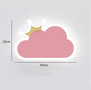 GobekUsa Children's Room Crown Clouds Rocket Planet Night Light Bedside Lamp