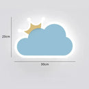 GobekUsa Children's Room Crown Clouds Rocket Planet Night Light Bedside Lamp