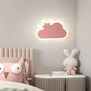 GobekUsa Children's Room Crown Clouds Rocket Planet Night Light Bedside Lamp