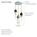 GobekUsa Children's Room Glass Pendant Light Bedrooms Bedside Chandelier Metal Dining Table Lamp