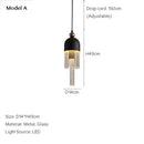 GobekUsa Children's Room Glass Pendant Light Bedrooms Bedside Chandelier Metal Dining Table Lamp