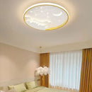 GobekUsa Children's Room Starry Chandelier Ring Lamp in Blue White Gold
