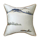 GobekUsa Chinese Ancient Art Chinoiserie Landscape Embroidered Lumbar Pillow Cover