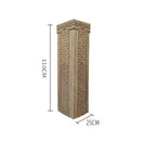 GobekUsa Chinese Antique Coin Stake Display Column for Garden and Living Room Décor