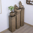 GobekUsa Chinese Antique Coin Stake Display Column for Garden and Living Room Décor