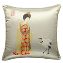 GobekUsa Chinese Beauty Girl Luxury Cushion Cover for Living Room Sofa