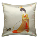 GobekUsa Chinese Beauty Girl Luxury Cushion Cover for Living Room Sofa