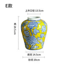 GobekUsa Chinese Blue White Porcelain General's Jar Flower Vase Home Decoration