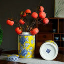 GobekUsa Chinese Blue White Porcelain General's Jar Flower Vase Home Decoration