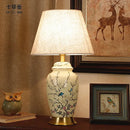 GobekUsa Chinese Ceramic Table Lamp: Hand-Painted Retro Style for Living Room, Bedroom, or Villa