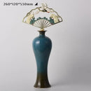 GobekUsa Chinese Ceramic Vase: Light Luxury Living Room Decor Shelf Accent