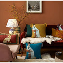GobekUsa Chinese Classical Women Print Cushion Cover with Tassels