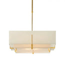 GobekUsa Chinese Cloth Art Pendant Lamp Modern Minimalist Living Room ceiling lamp.