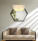 GobekUsa Chinese Cloth Art Pendant Lamp Modern Minimalist Living Room ceiling lamp.