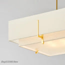 GobekUsa Chinese Cloth Art Pendant Lamp Modern Minimalist Living Room ceiling lamp.