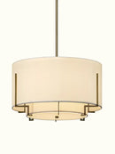 GobekUsa Chinese Cloth Art Pendant Lamp Modern Minimalist Living Room ceiling lamp.