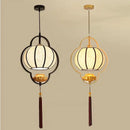 GobekUsa Chinese Cloth Chandelier: Elegant Tea House & Bedroom Lantern for Dining Room