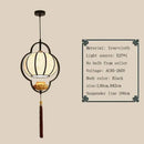 GobekUsa Chinese Cloth Chandelier: Elegant Tea House & Bedroom Lantern for Dining Room