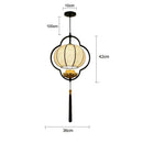 GobekUsa Chinese Cloth Chandelier: Elegant Tea House & Bedroom Lantern for Dining Room