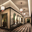 GobekUsa Chinese Cloth Chandelier for Bedroom, Dining Room, Corridor, Hotel - Light & Elegant